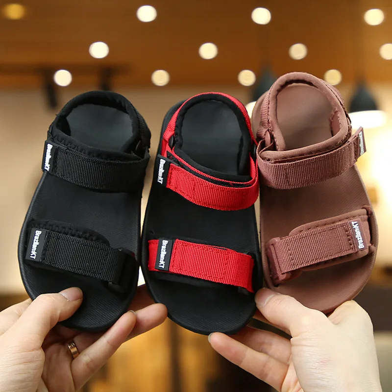 

Kids Sandals 2021 Summer Breathable Boys Girls Baby Beach Shoes Soft Soled Casual Flat Student Outdoor Children Sandals Sandaly