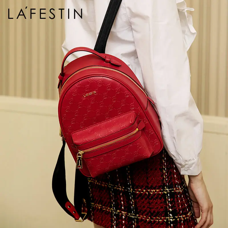 LAFESTIN 2020 Ранняя весна новая женская сумка модный Вместительный рюкзак брендовый