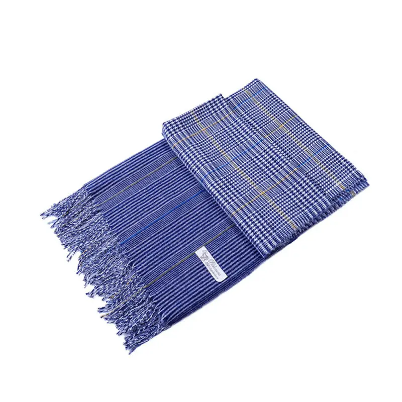 Meihuida 192*75 см зимний шарф для женщин в клетку полоску тканевый теплый большой