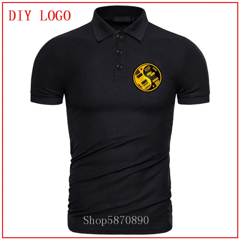 Мужская футболка с коротким рукавом желтая рубашка поло Инь Янь 2020 | одежда