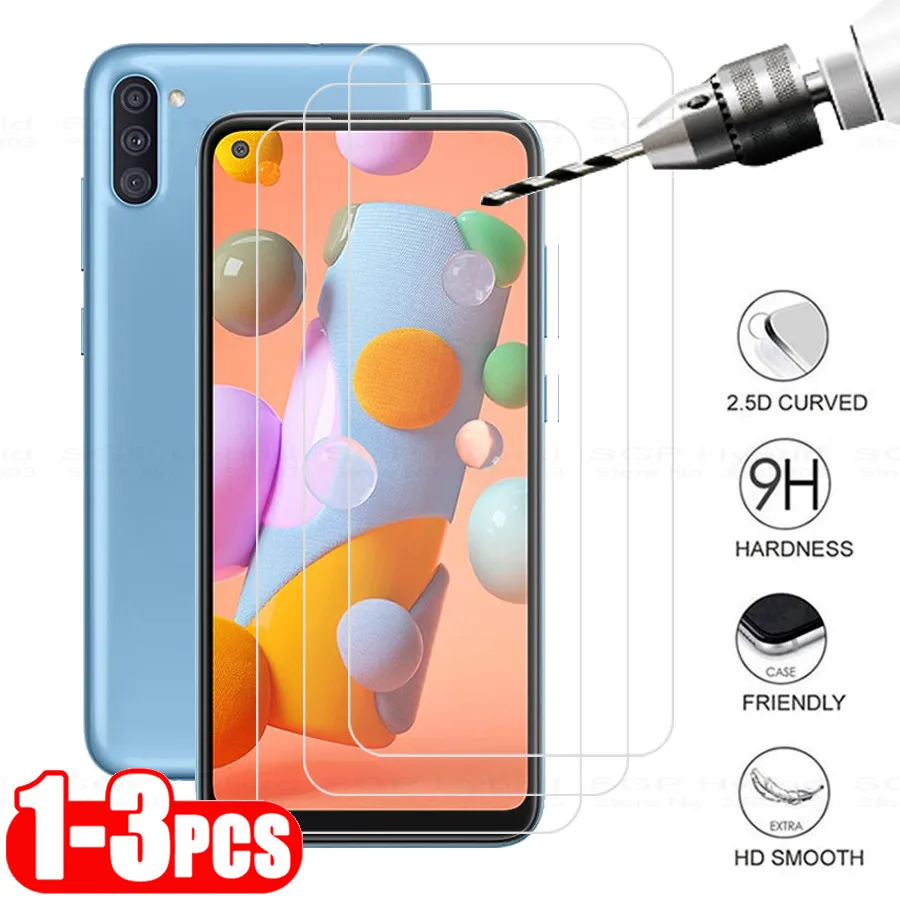 

1-3 шт. закаленное стекло для Samsung A11 2020 Защитная пленка для Galaxy A11 A 11 A115F Защитная пленка для экрана 6,4 дюйма
