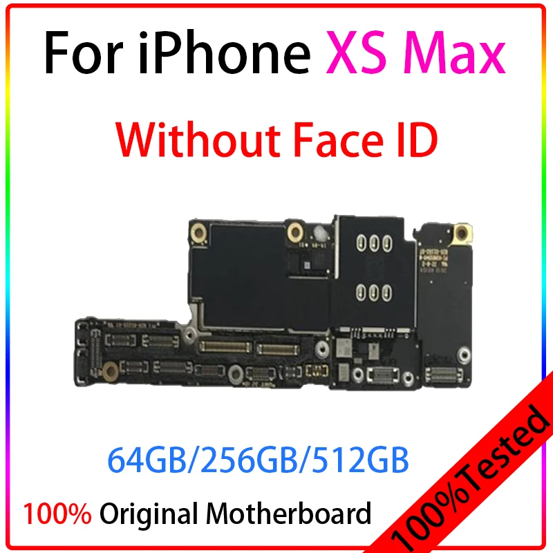 Placa base 100% Original desbloqueada de f&aacute;brica para IPhone XS Max, placa base con chips completos, iCloud gratis con/sin identificaci&oacute;n facial, iphonexsmax-2