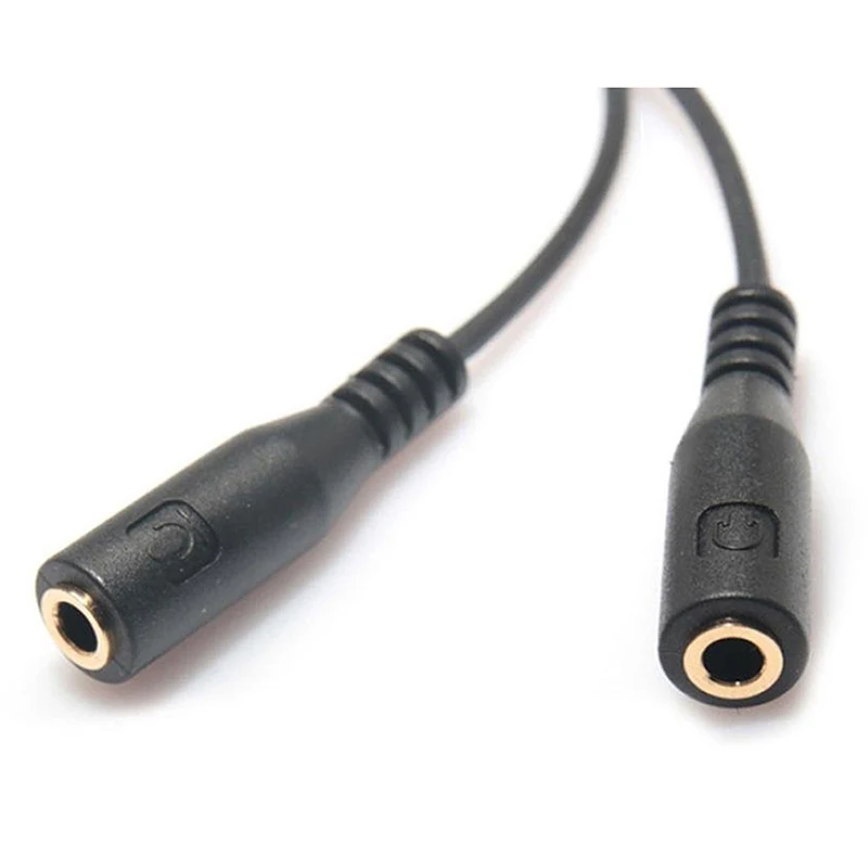 Audio Stereo 3.5mm Male to 2 Female Headset miniphone Y Cable Splitter Adapter | Дом и сад