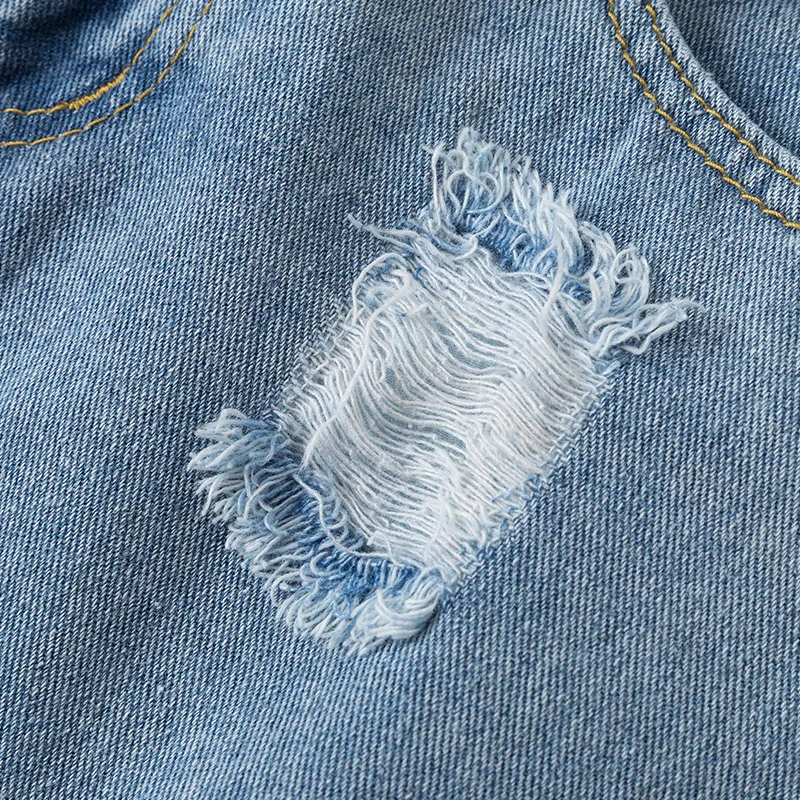 Женские джинсовые шорты Fitaylor винтажные Однотонные голубые с высокой талией и