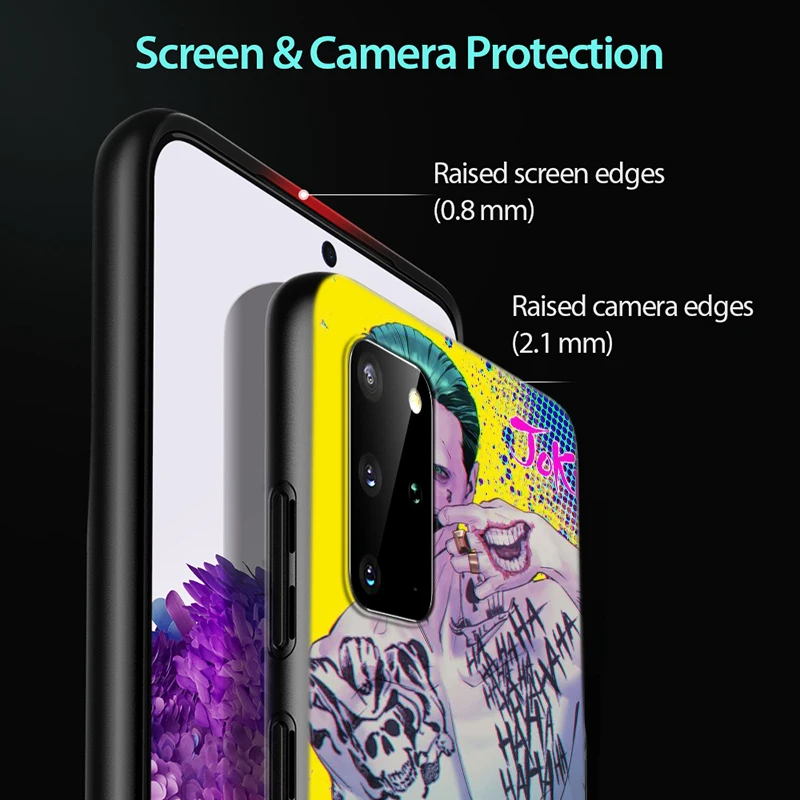 

Cool joker Anti-Fall Back Cover For Samsung Galaxy S20 Ultra Plus A01 A11 A21 A31 A41 A51 A71 A91 Phone Case