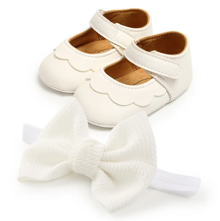 

0-18M Toddler baby Girl Shoes Party baptism Moccasins Infant Shoes Christening Newborn Big Bow Pu Leather Shoes First Walkers