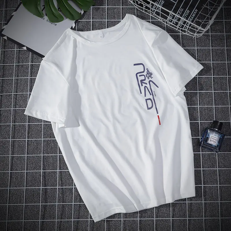 Летняя мужская футболка с круглым вырезом и короткими рукавами джемпер забавная