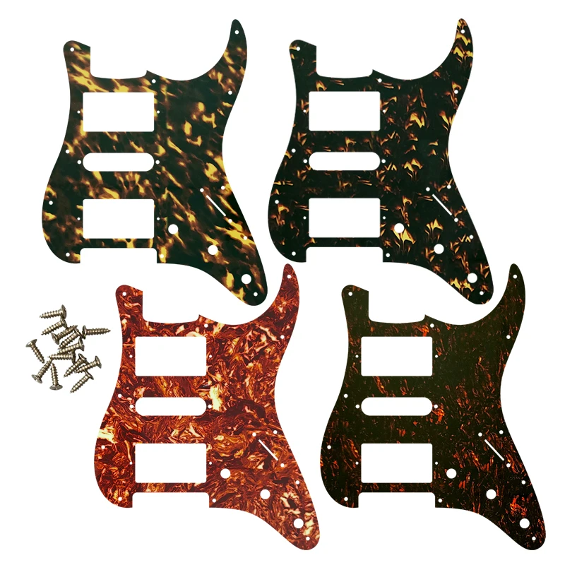 

Quality Electric Guitar Pickguard 11 Holes Scratch Plate HSH PAF Humbucker Coil For USA\ Mexico Fd Guitar Parts Flame Pattern