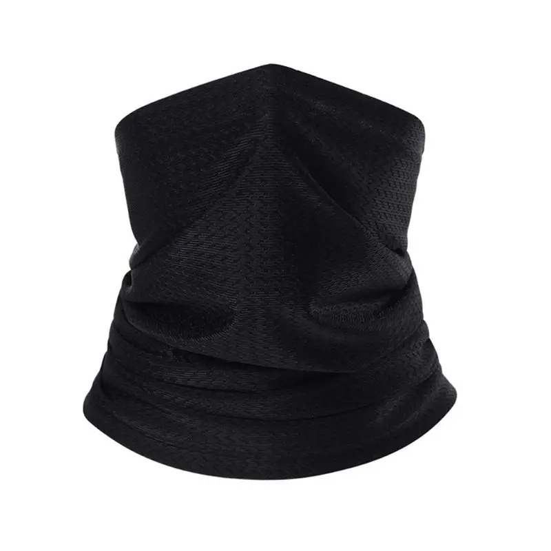 

Unisex Neck Gaiters Elastic Cool Breathable Solid Color Sunscreen Face Mask