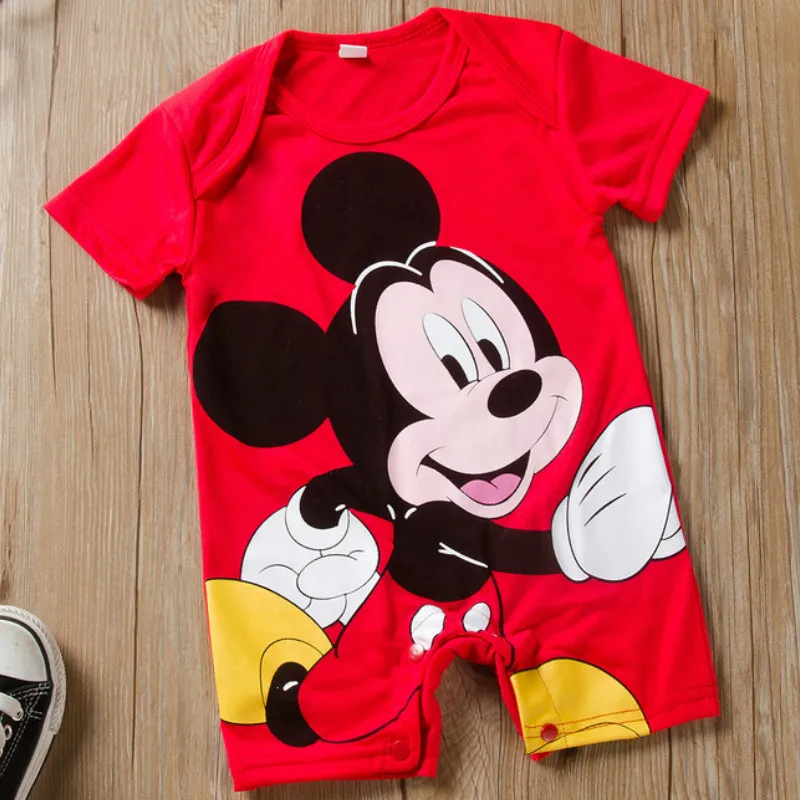 Комбинезоны для новорожденных с Минни одежда маленьких девочек и мальчиков