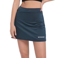 wosawe 2 in 1 womens cycling shorts with gel padded elastic mtb bike bicycle skirts with underwear gym fitness divided skirt