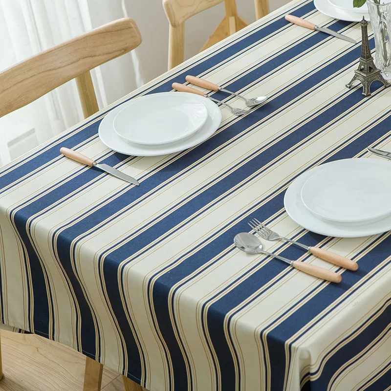 Уплотненная 100% хлопковая скатерть для кухонного стола прямоугольные скатерти