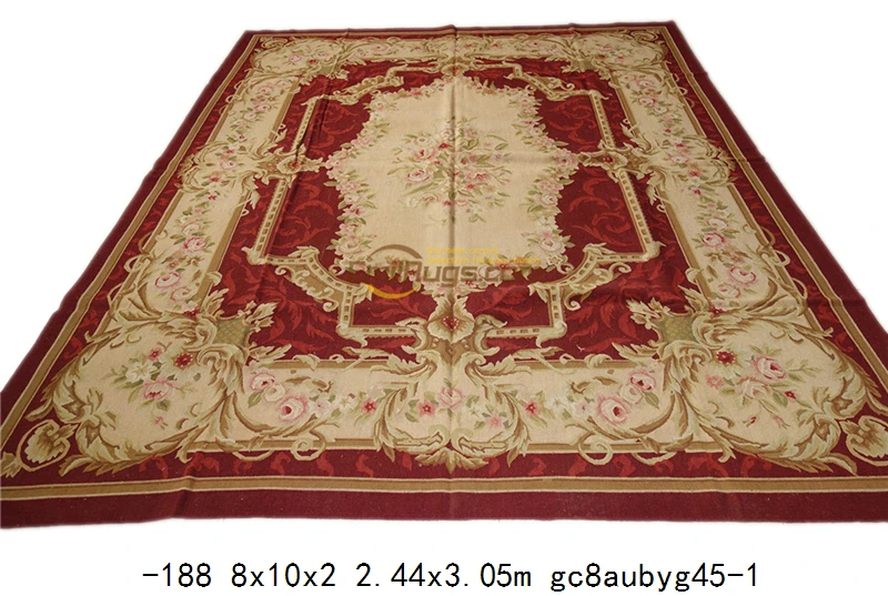 Французский шерстяной коврик aubusson коврики синий бежевый|blue area rug|rug bluearea rug |