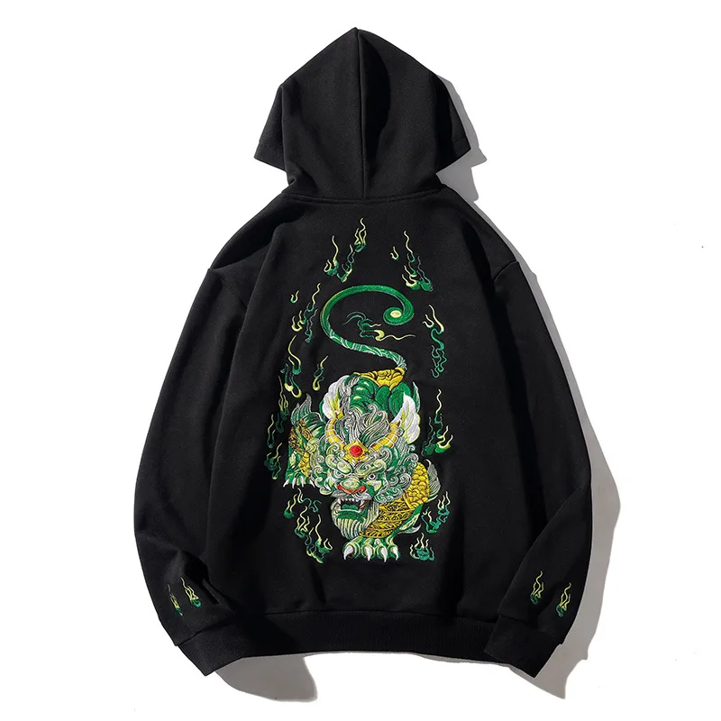 

Wxdsxe Cotton Hoodies Men/Women Hooded Streetwear Chinese style Sweatshirts Harajuku Hip Hop Clothes Oversized Hoodie