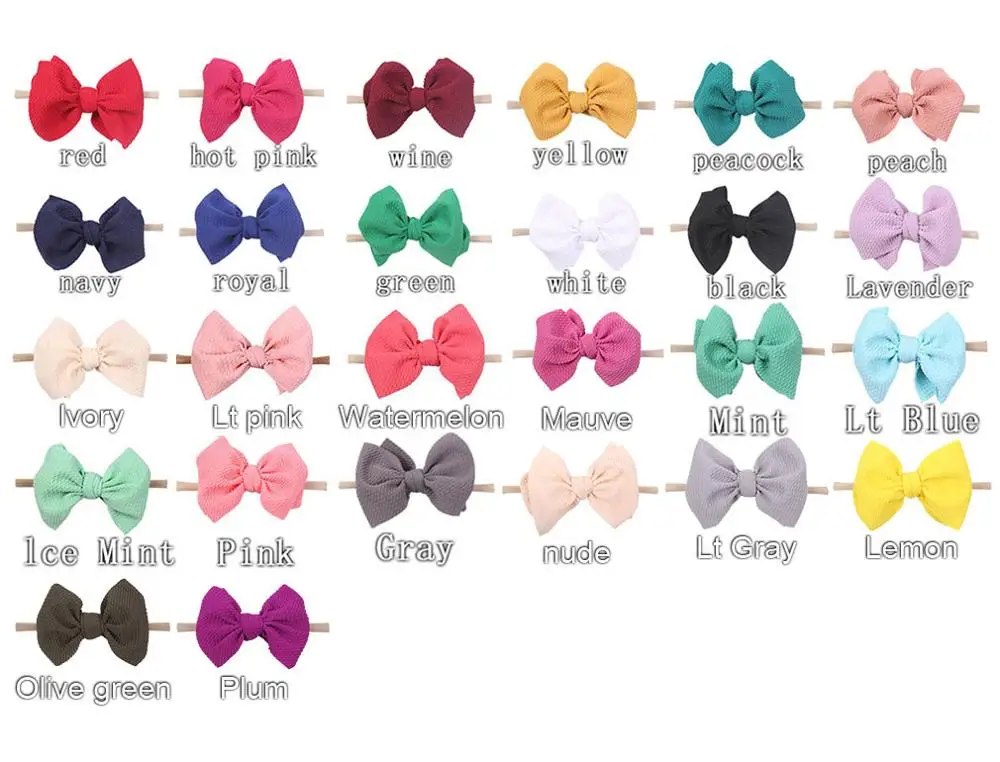 Повязки на голову с бантом из хлопковой ткани 36 шт./лот модная повязка узким