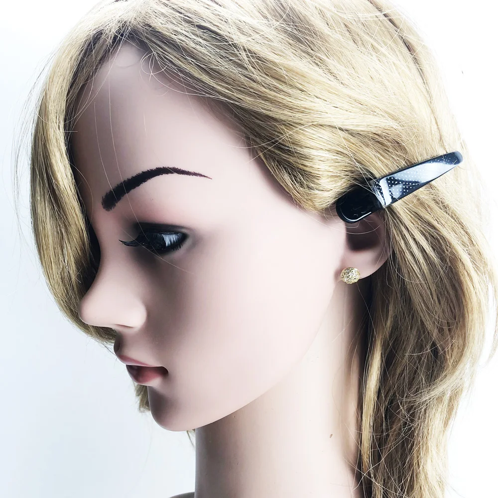 Серьги гвоздики цвета розового золота модные блестящие ювелирные украшения для