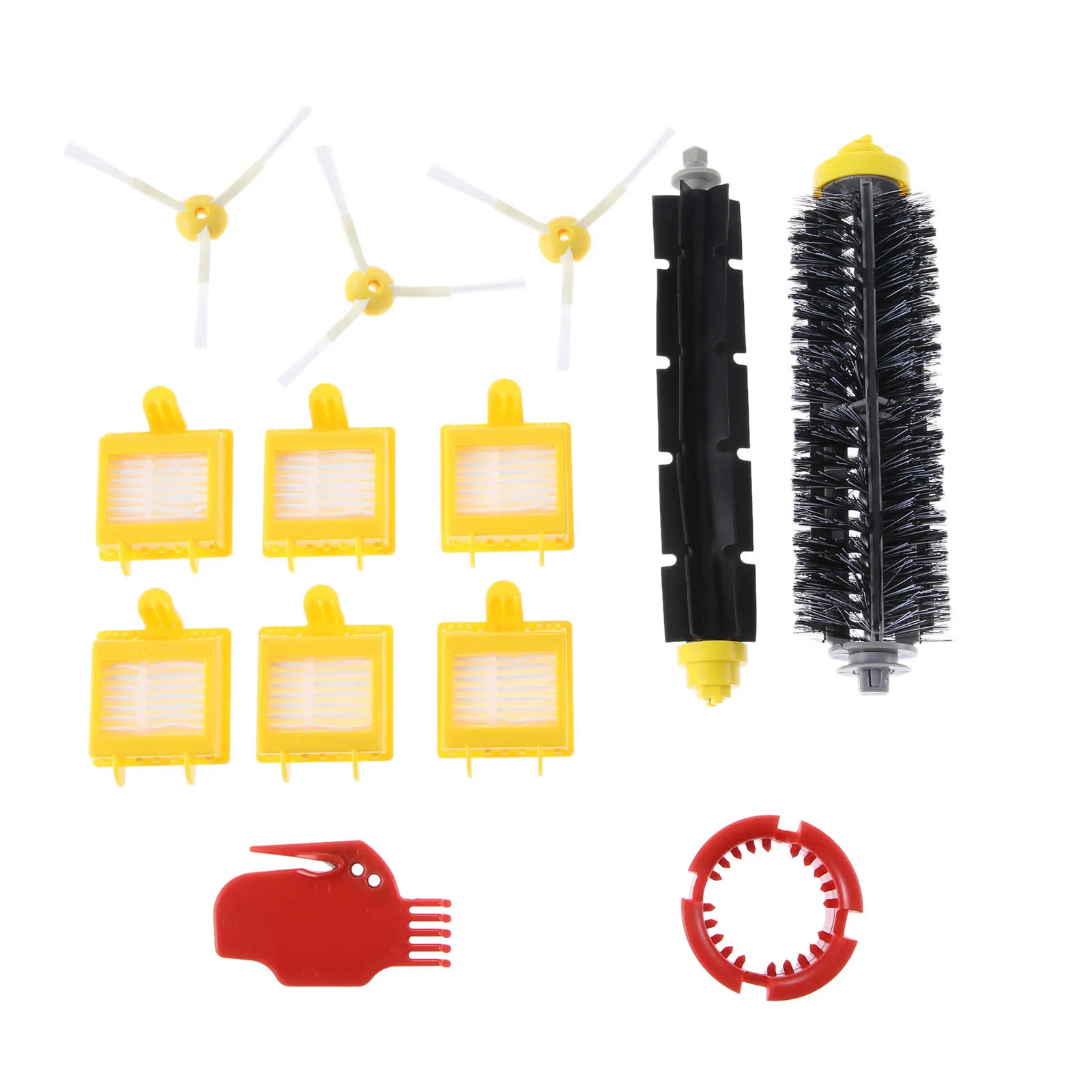 13pcs/kit Vacuum Cleaning Robots Replacement fits for Roomba 700 Series Maintenance Accessory Filters/Side Brush/Roll/Screw/Tool |
