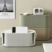 Household Color Wire And Cable Storage Box Socket Plug Wireless Wifi Router Board Finishing Box Mobile Phone Bracket Bedroom