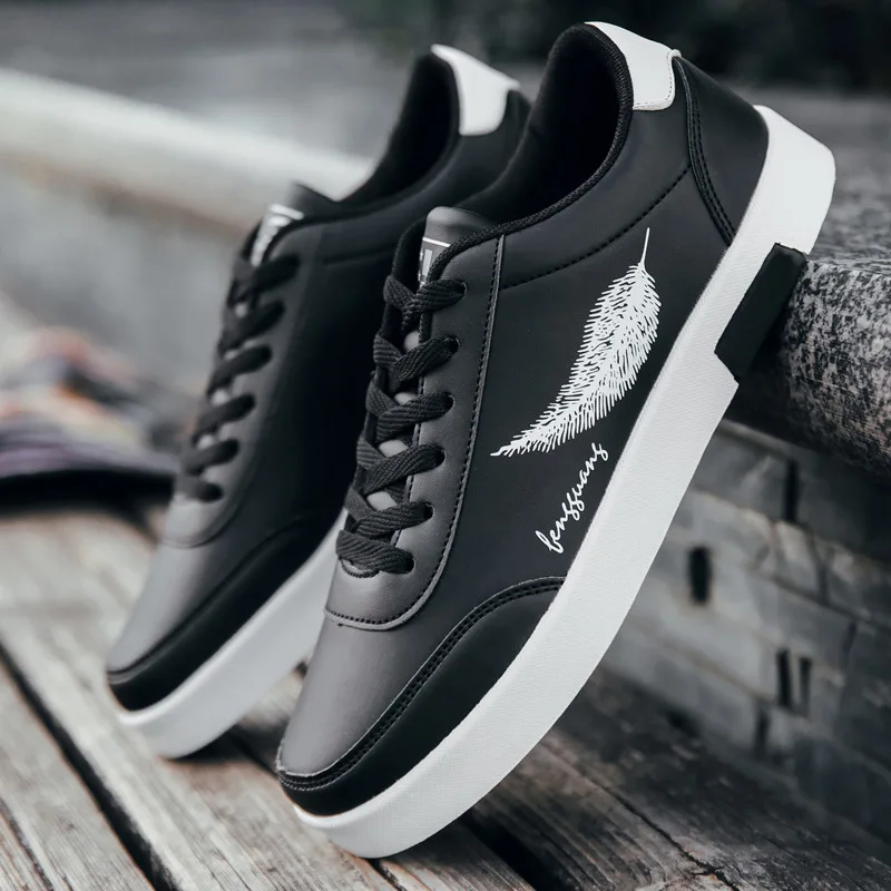 Мужские повседневные кроссовки для скейтборда белые уличные отдыха дышащая