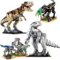 jurassic t rex rampage building blocks dinosaur tyrannosaurus fossil skeleton model construction bricks boys toys birthday gift