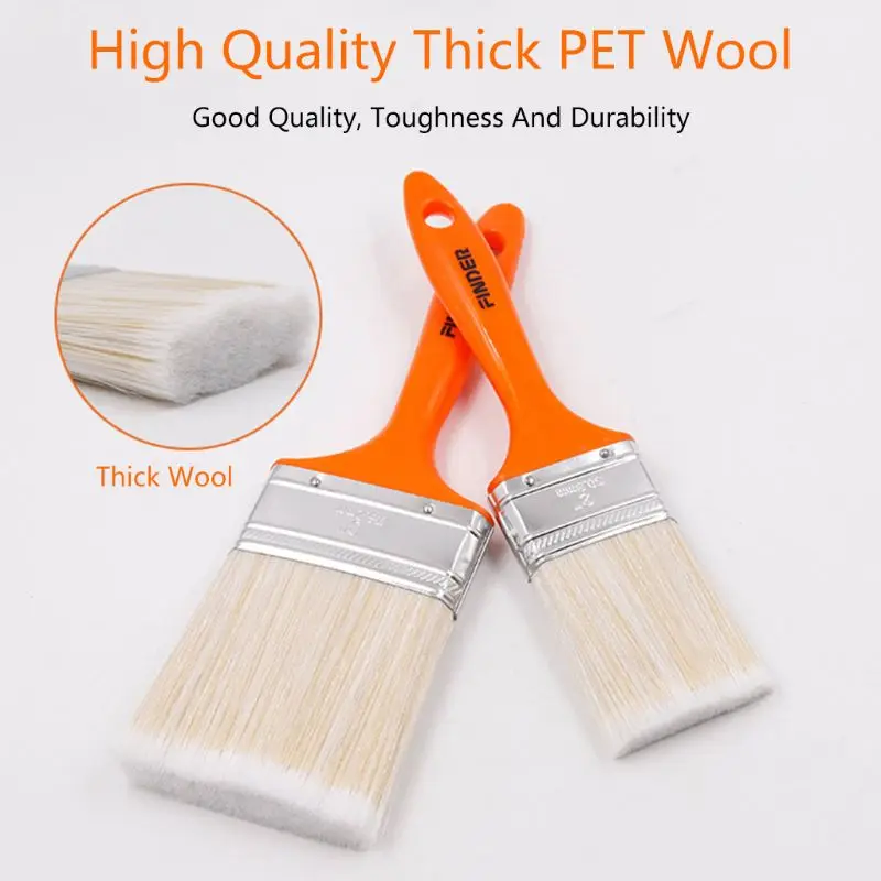

New House Decorative Paint Brush Acrylic Oil Wooden Building Painting Household Tool Wall Decoration Cleaning Brushes1-4 in P9YB