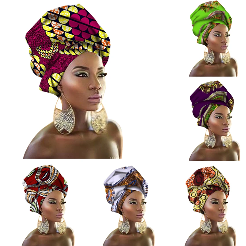 Африканский головной убор для женщин авто геле нигерийский Дамский шарф 100%