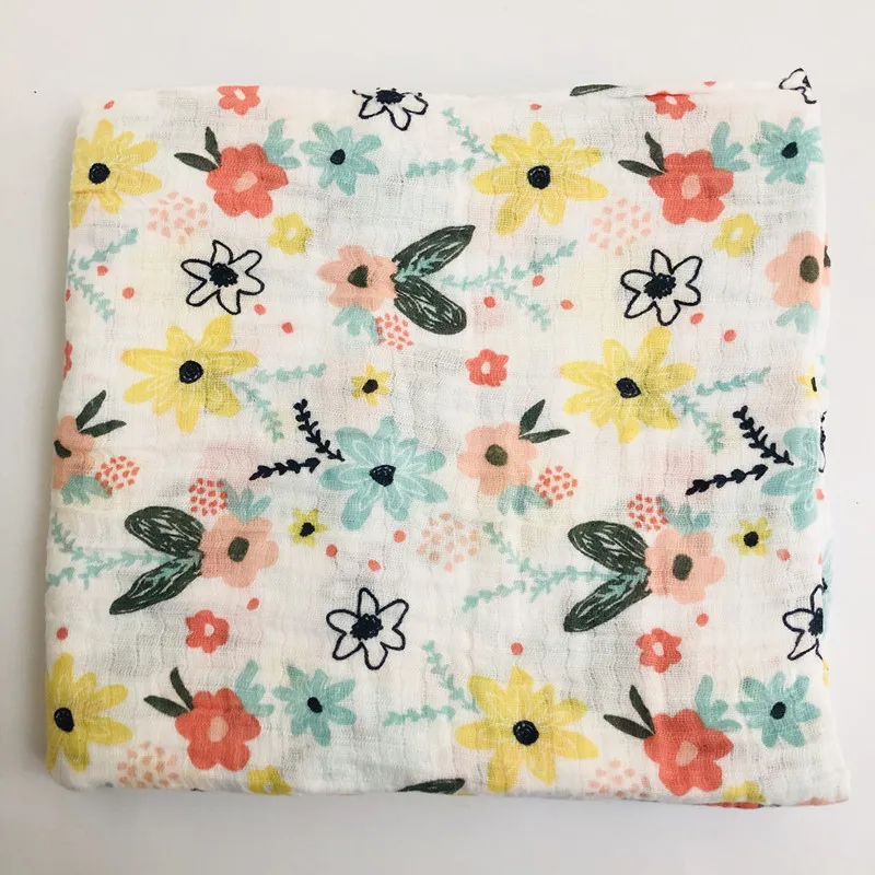 Хлопковое муслиновое одеяло для новорожденных муслиновые подгузники марлевые