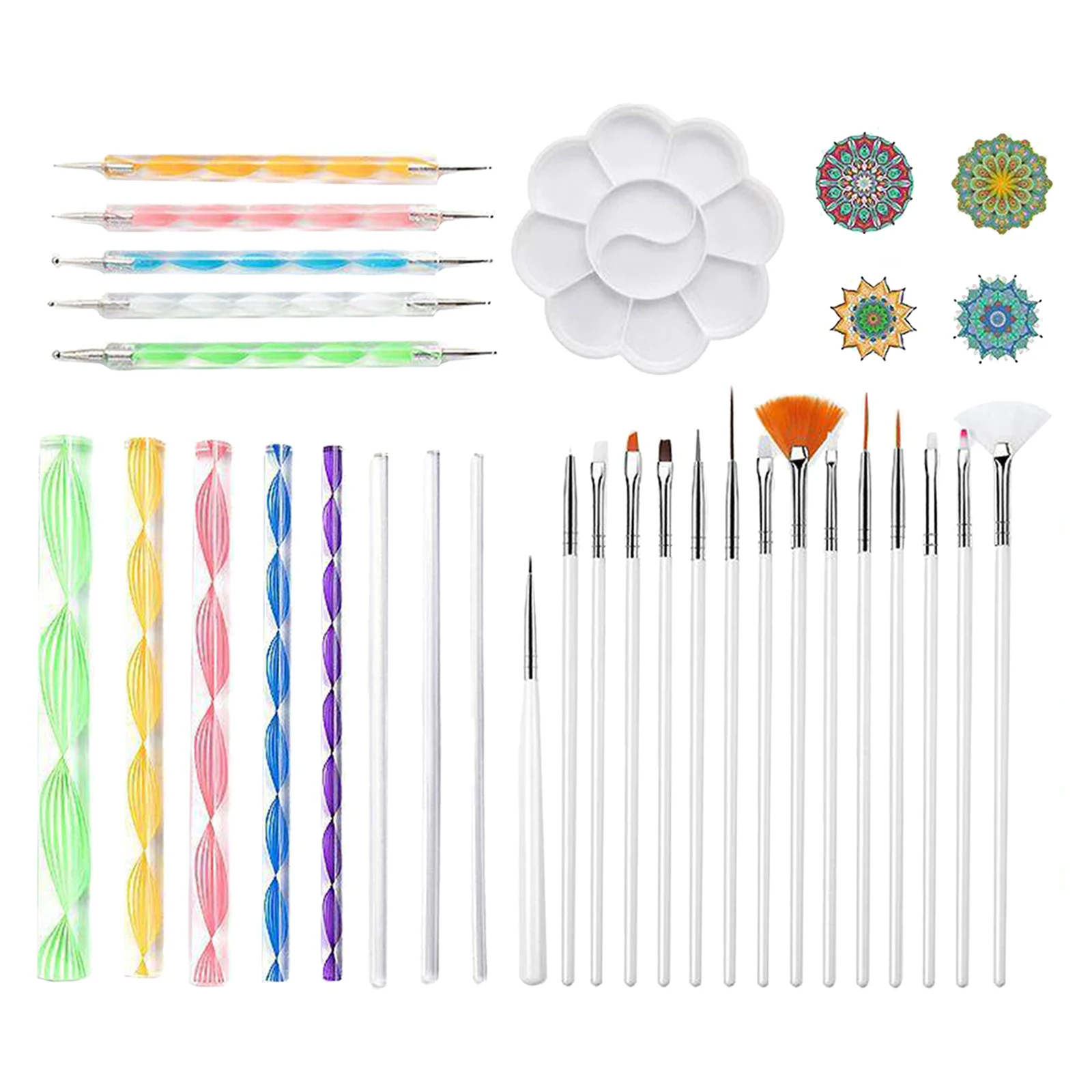 33 шт./компл. Мандала пунктирные инструменты трафареты для картин сделай сам