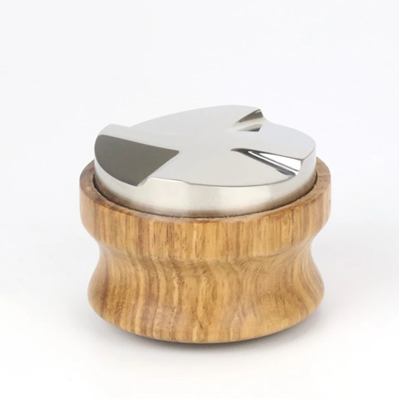 

Wooden Coffee Distributor Espresso Palm Tamper 58mm Coffee Powder Press Tools