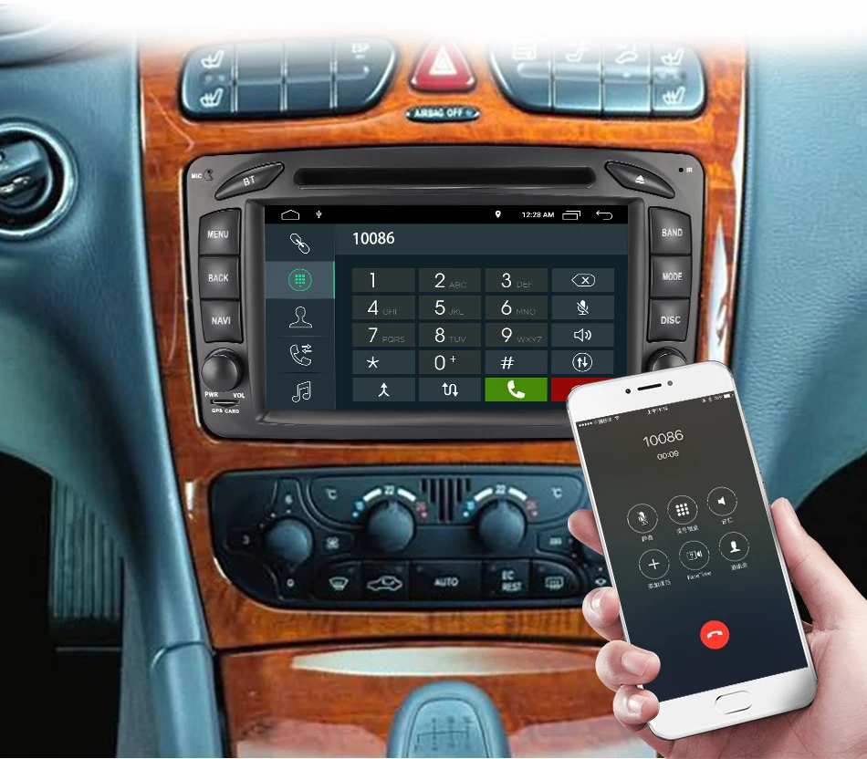 Eunavi 2 Din 7 ''Android 9,0 автомобильный DVD для Mercedes Benz CLK W203 W208 W209 W210 W463 Vito Viano четырехъядерный Радио стерео с dsp