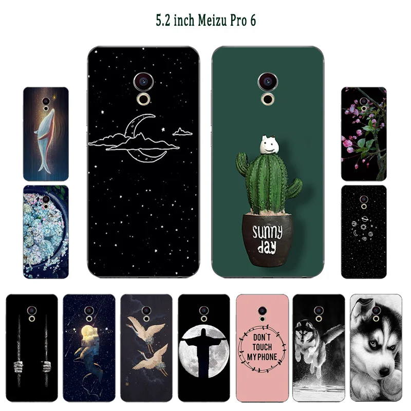 Чехол для телефона Meizu Pro 6 Plus чехол на заднюю панель Pro6 крышки Чехлы мобильного из