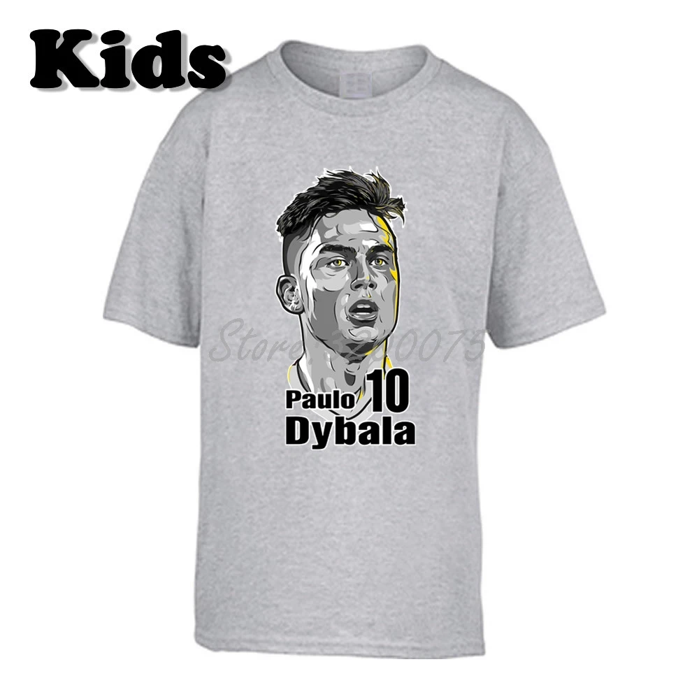 19 Детская футболка La Joya Paulo Dybala 10 масок жестов, одежда, футболка для мальчиков и девочек, W19033003 - Цвет: 19