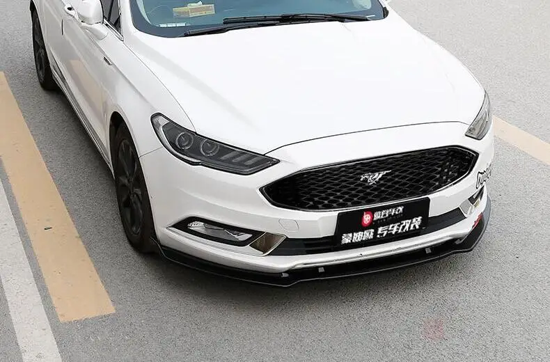 3 шт./1Ser ABS черный автомобиль передний бампер для губ протектор подходит Ford Mondeo/Fusion