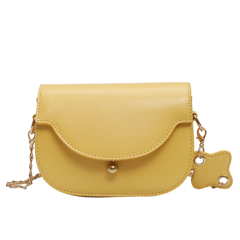 

Mini female bag 2020 new PU leather crossbody bag chain shoulder crossbody bag solid color handbag travel crossbody bag