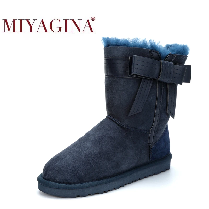 Женские сапоги из натуральной овечьей кожи с натуральным мехом | Обувь