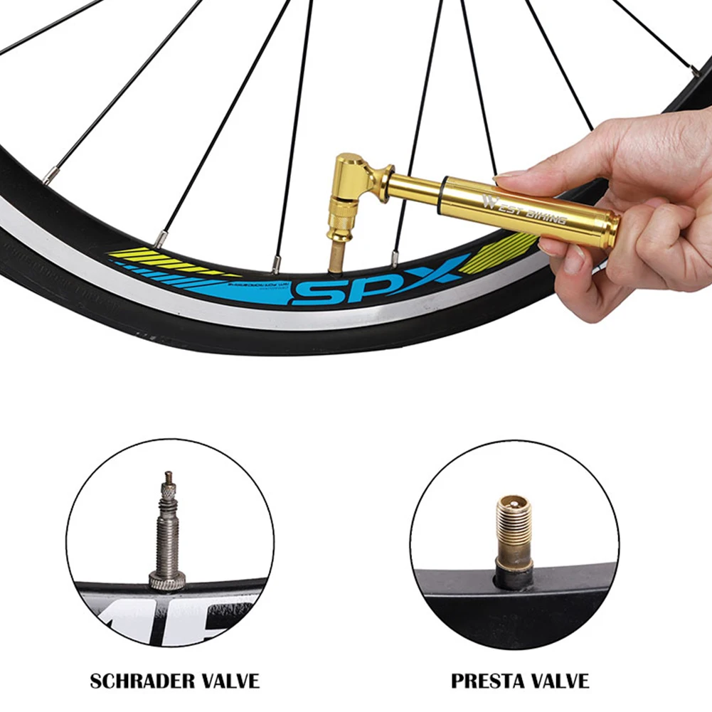 

Портативный велосипедный мини-насос для накачки шин, 130 фунтов/кв. Дюйм