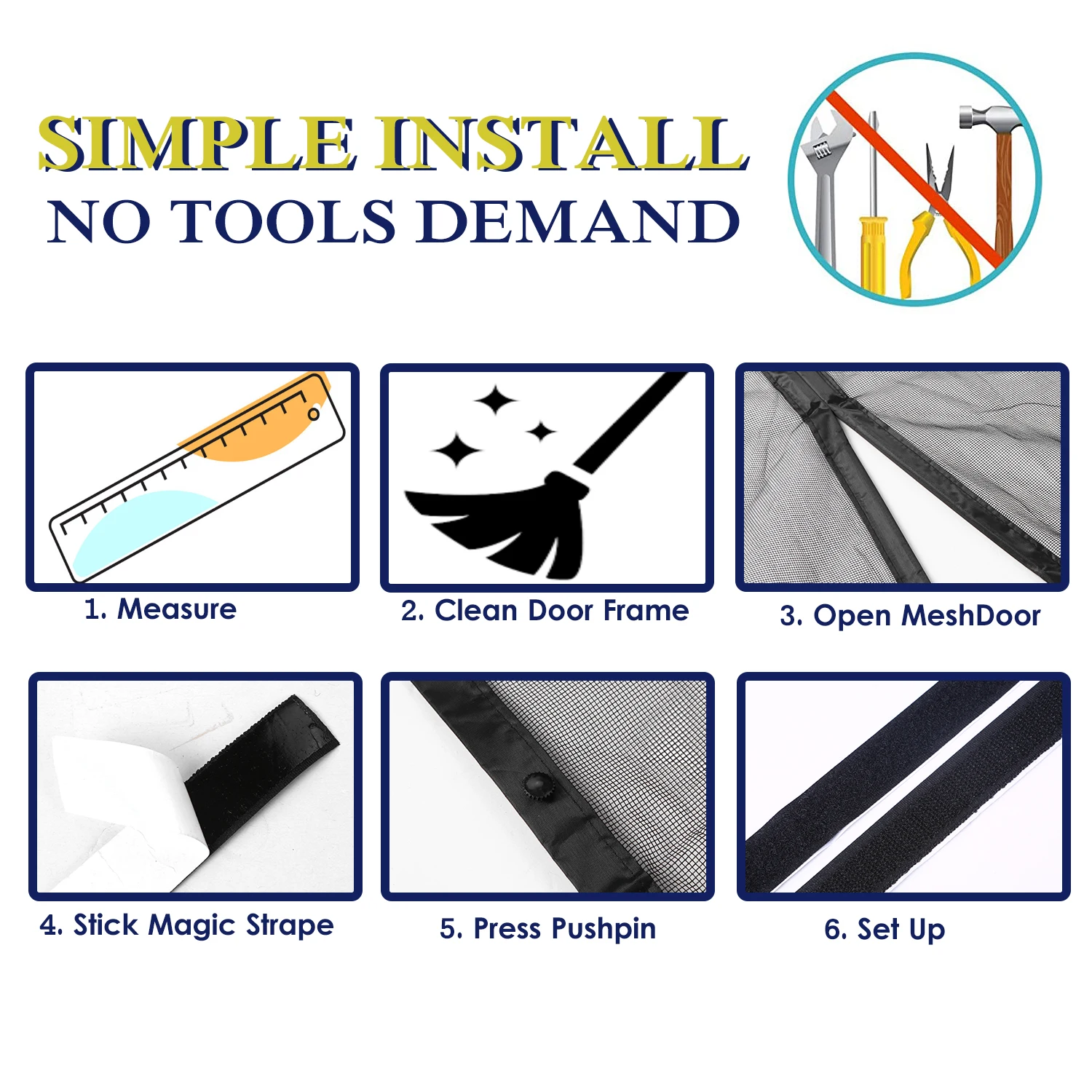 Полная Рамка магниты волшебная лента дрель Бесплатная установка авто закрыть