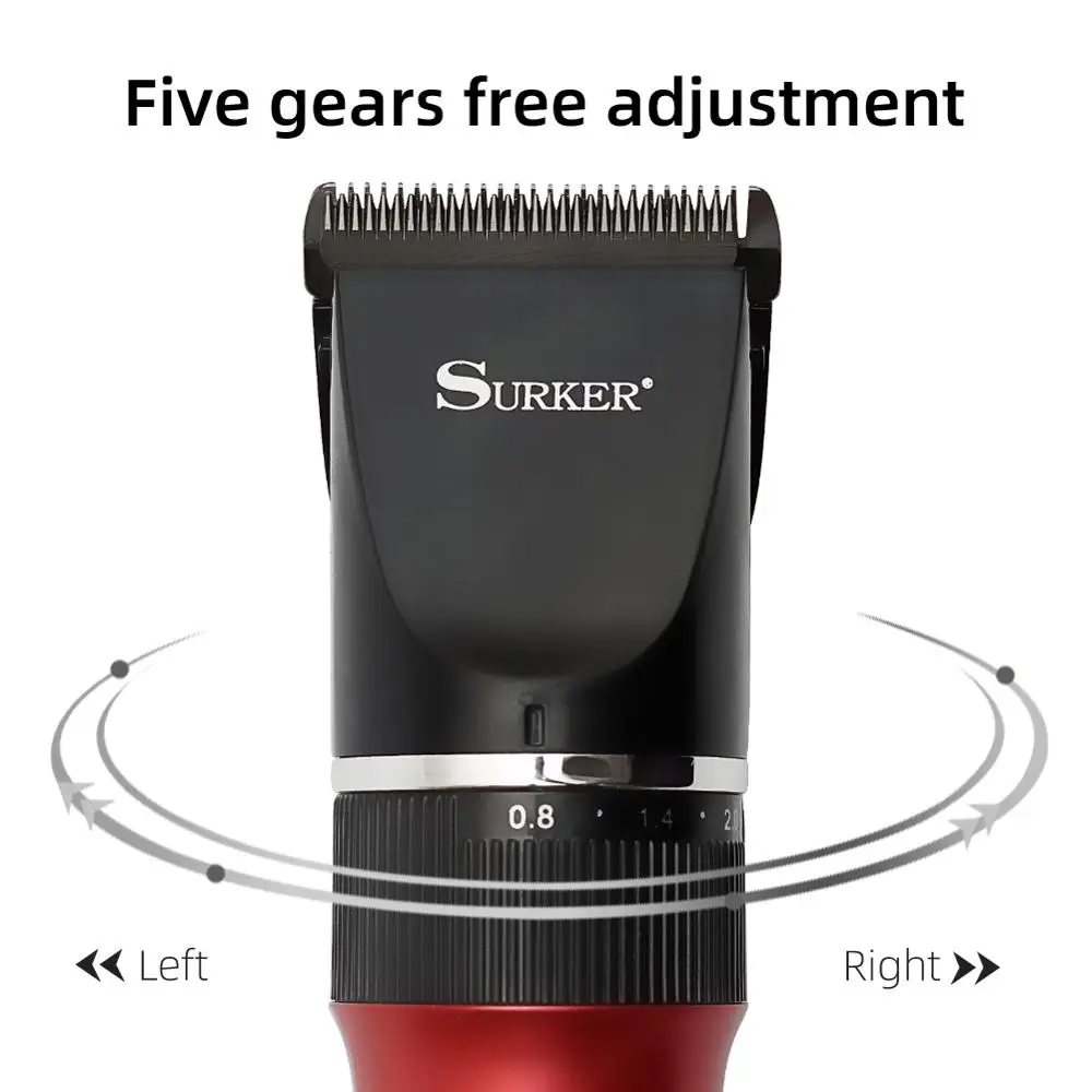 Машинка для стрижки домашних животных Surker X6 аккумуляторная машинка груминга