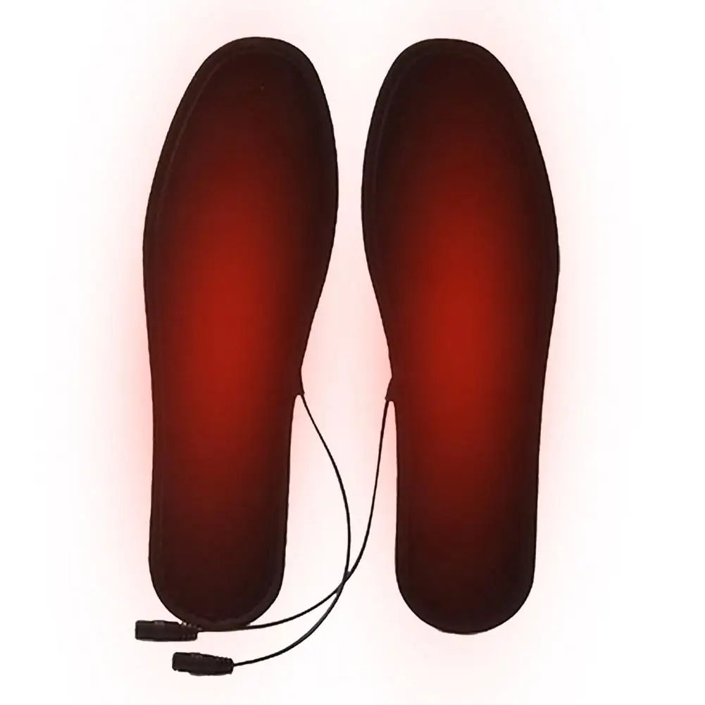 1 Pair USB Electric Heating Insole Energy-Saving Heated Insoles Washable Foot Warming Patch Winter Feet Warmer Sock Pad Mat