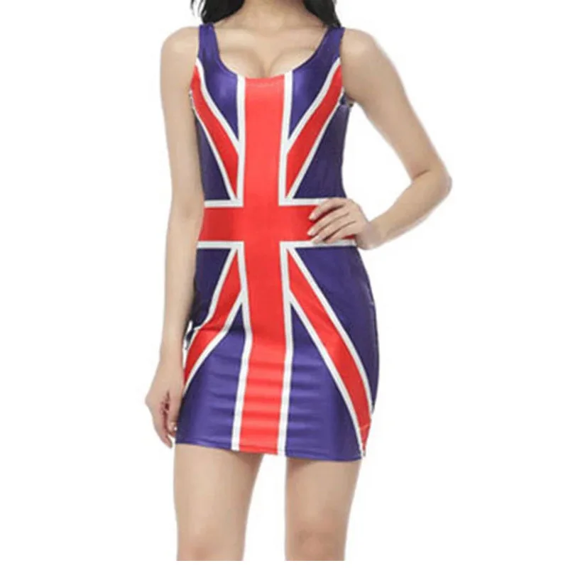 Женское летнее платье в английском и британском стиле женское с британским