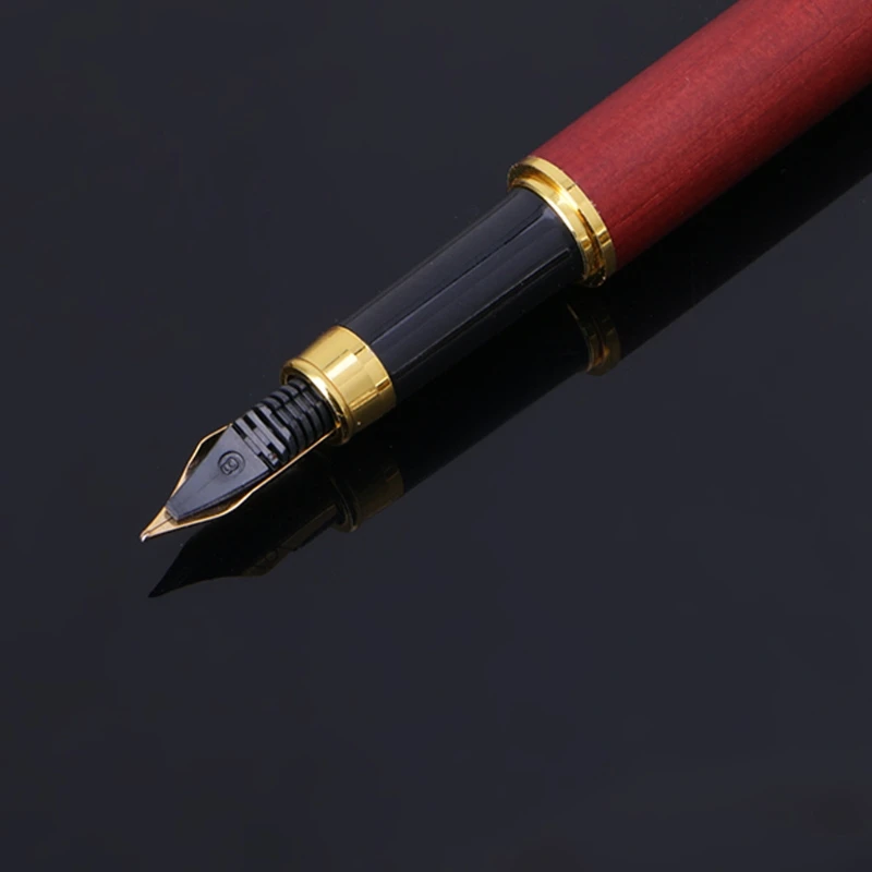 

Rosewood Fountain Pen Fine Nib Smooth Writing Ink Best Present Office Supply