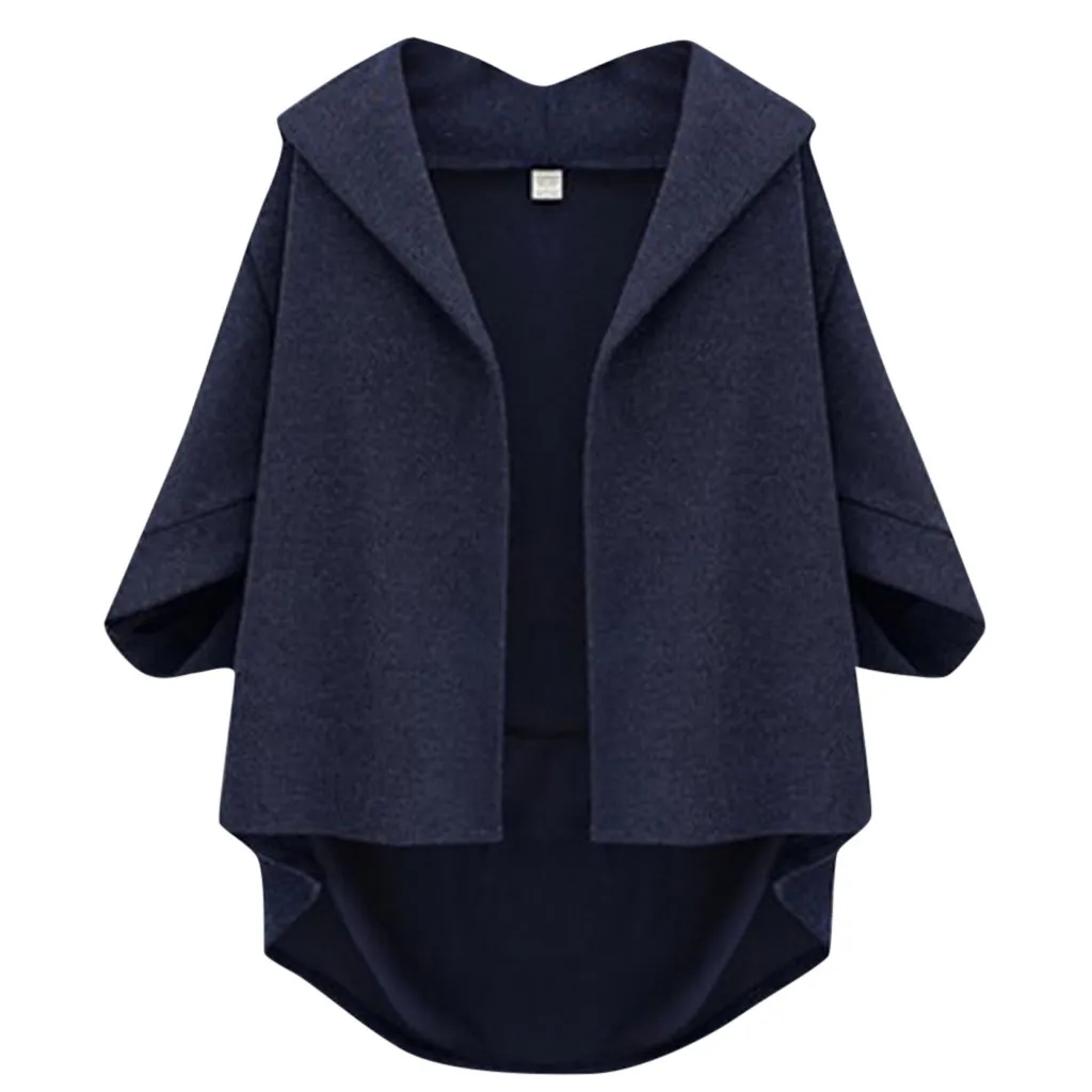 Куртка JAYCOSIN Женская шерстяная модное повседневное однотонное пальто с рукавами