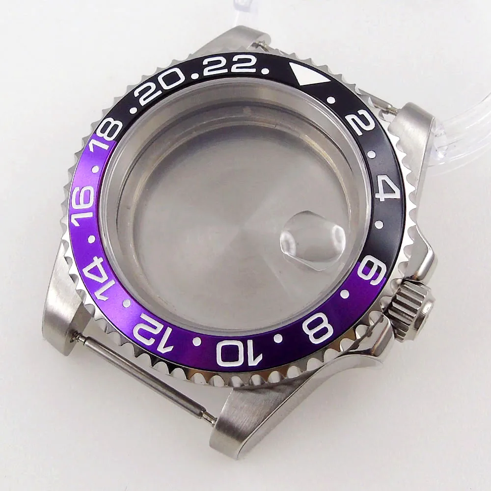 

Watch Case Black Purple Insert fit NH35A NH36A ETA 2824 2836 MIYOTA 8215 821A 8205 DG MINGZHU 2813 Sapphire