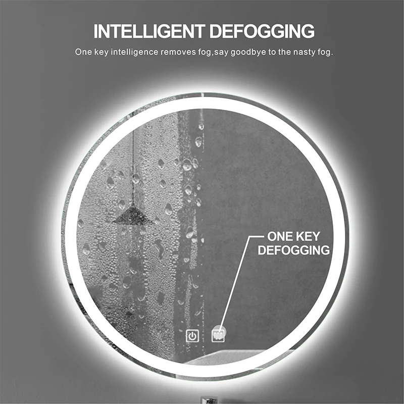 Дропшипинг Smart LED ванная комната макияж зеркало Регулируемый Теплый натуральный