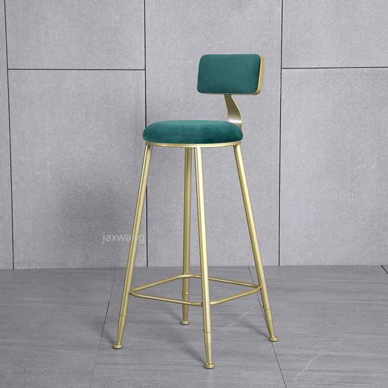 Бесплатная доставка простой золотой барный стул спинка высокие табуреты красные
