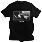 Классические летние популярные Стильные футболки топы Токийский Гуль канеки Кен глаза принт о-образный вырез Мультяшные свободные футболки Unsiex