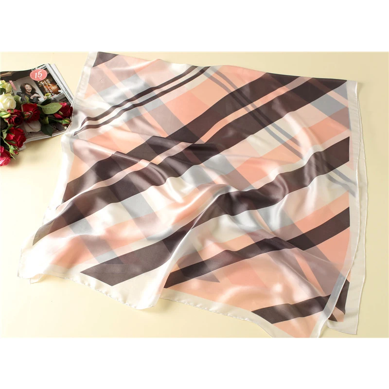 Визуальный оси чистый Шелковый шарф женские модные роскошные брендовые