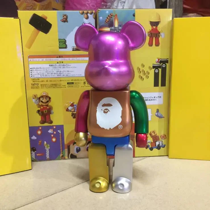 28 см 400% Bearbrick медведь @ кирпич фигурки блок PVC Моделя с хорошим спросом цифры