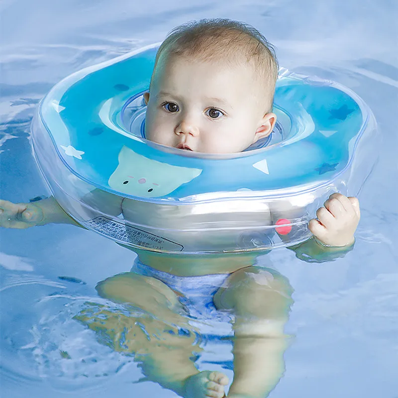 

Baby Swim Ring Pool Newborn Toys Collar Children Safety Neck Ring 0-12 Months Anti-chok Swimming Infant Child Float Swim Trainer