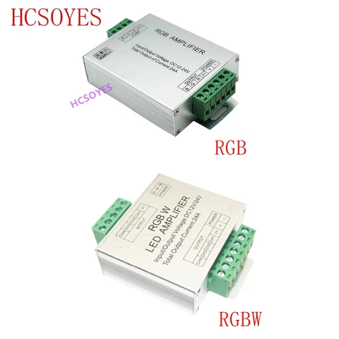 Светодиодный Усилитель RGBW/RGB DC12 - 24V 24A 4-канальный выход RGBW светодиодный RGB светодиодная лента контроллер повторителя мощности консоли